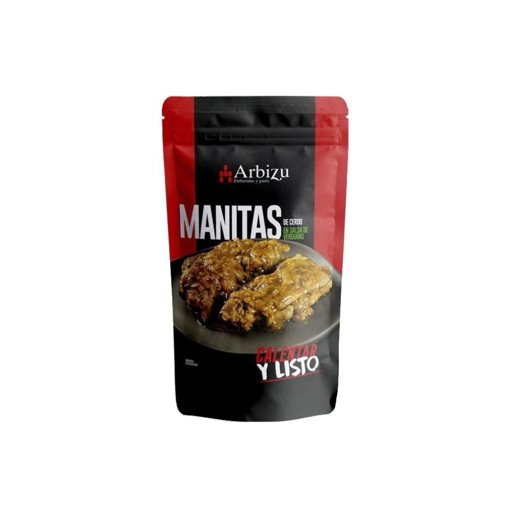 MANITAS DE CERDO CON SALSA DE VERDURAS